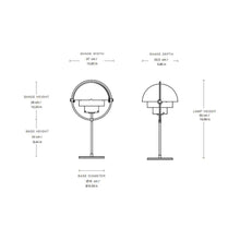 Load image into Gallery viewer, Multi-Lite Table Lamp - line drawing.