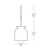Load image into Gallery viewer, Ronde Pendant Light - line drawing.