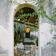 Load image into Gallery viewer, Satellite Outdoor Pendant Light in Outside Area.