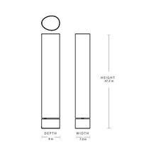 Load image into Gallery viewer, Unbound LED Floor Lamp - line drawing.