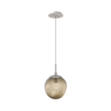 Load image into Gallery viewer, Aster LED Pendant Light in Beige Silver/Bronze/Floret Crystal.