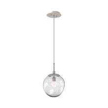 Load image into Gallery viewer, Aster LED Pendant Light in Beige Silver/Clear/Floret Crystal.
