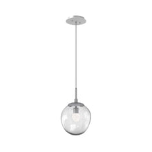 Load image into Gallery viewer, Aster LED Pendant Light in Classic Silver/Clear/Floret Crystal.