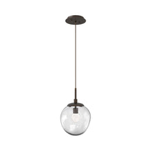 Load image into Gallery viewer, Aster LED Pendant Light in Flat Bronze/Clear/Floret Crystal.