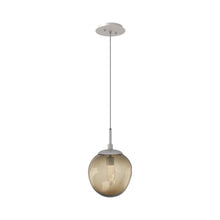 Load image into Gallery viewer, Aster LED Pendant Light in Beige Silver/Bronze/Geo Crystal.