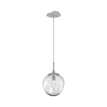 Load image into Gallery viewer, Aster LED Pendant Light in Beige Silver/Clear/Geo Crystal.