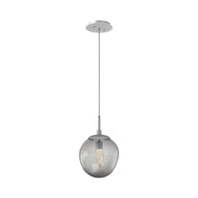 Load image into Gallery viewer, Aster LED Pendant Light in Classic Silver/Smoke/Geo Crystal.