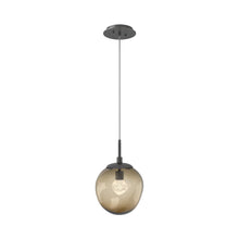 Load image into Gallery viewer, Aster LED Pendant Light in Graphite/Bronze/Zircon Crystal.