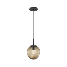 Load image into Gallery viewer, Aster LED Pendant Light in Matte Black/Bronze/Zircon Crystal.