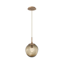 Load image into Gallery viewer, Aster LED Pendant Light in Novel Brass/Bronze/Zircon Crystal.