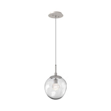 Load image into Gallery viewer, Aster LED Pendant Light in Beige Silver/Clear/Zircon Crystal.