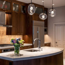 Load image into Gallery viewer, Aster LED Pendant Light in kitchen.