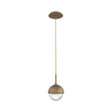 Load image into Gallery viewer, Cabochon LED Pendant Light in Novel Brass/Matching Finish.