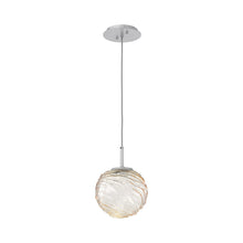 Load image into Gallery viewer, Gaia LED Pendant Light in Classic Silver/Amber (Medium).