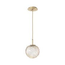 Load image into Gallery viewer, Gaia LED Pendant Light in Gilded Brass/Amber (Medium).