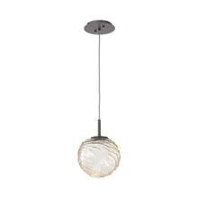 Load image into Gallery viewer, Gaia LED Pendant Light in Graphite/Amber (Medium).