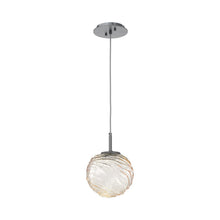 Load image into Gallery viewer, Gaia LED Pendant Light in Gunmetal/Amber (Medium).