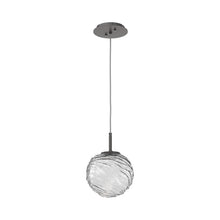 Load image into Gallery viewer, Gaia LED Pendant Light in Graphite/Clear (Medium).