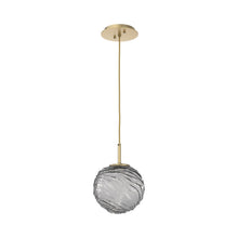 Load image into Gallery viewer, Gaia LED Pendant Light in Gilded Brass/Smoke (Medium).