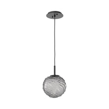 Load image into Gallery viewer, Gaia LED Pendant Light in Matte Black/Smoke (Medium).