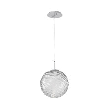 Load image into Gallery viewer, Gaia LED Pendant Light in Classic Silver/Clear (Large).