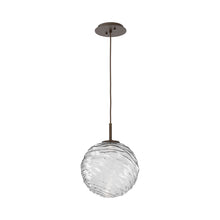 Load image into Gallery viewer, Gaia LED Pendant Light in Flat Bronze/Clear (Large).