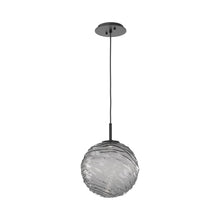 Load image into Gallery viewer, Gaia LED Pendant Light in Matte Black/Smoke (Large).