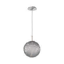 Load image into Gallery viewer, Gaia LED Pendant Light in Satin Nickel/Smoke (Large).