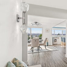 Load image into Gallery viewer, Gem LED Double Wall Light in living room.