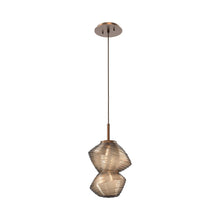 Load image into Gallery viewer, Mesa LED Pendant Light in Burnished Bronze/Bronze.