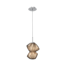 Load image into Gallery viewer, Mesa LED Pendant Light in Classic Silver/Bronze.