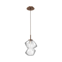 Load image into Gallery viewer, Mesa LED Pendant Light in Oil Rubbed Bronze/Clear.