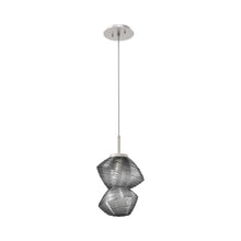 Load image into Gallery viewer, Mesa LED Pendant Light in Beige Silver/Smoke.