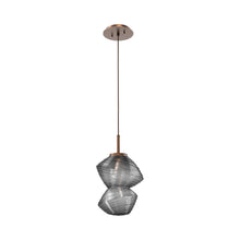 Load image into Gallery viewer, Mesa LED Pendant Light in Burnished Bronze/Smoke.