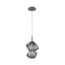 Load image into Gallery viewer, Mesa LED Pendant Light in Graphite/Smoke.