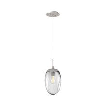 Load image into Gallery viewer, Meteo Pendant Light in Beige Silver/Clear (E26 Bulb Base).