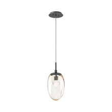 Load image into Gallery viewer, Meteo Pendant Light in Graphite/Amber/Zircon Crystal (LED).