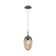 Load image into Gallery viewer, Meteo Pendant Light in Graphite/Bronze/Zircon Crystal (LED).
