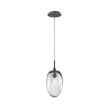 Load image into Gallery viewer, Meteo Pendant Light in Graphite/Clear/Zircon Crystal (LED).
