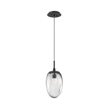 Load image into Gallery viewer, Meteo Pendant Light in Matte Black/Clear/Floret Crystal (LED).
