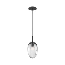 Load image into Gallery viewer, Meteo Pendant Light in Matte Black/Clear/Zircon Crystal (LED).
