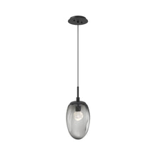 Load image into Gallery viewer, Meteo Pendant Light in Matte Black/Smoke/Zircon Crystal (LED).