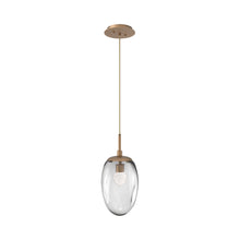 Load image into Gallery viewer, Meteo Pendant Light in Novel Brass/Clear/Floret Crystal (LED).