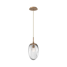 Load image into Gallery viewer, Meteo Pendant Light in Novel Brass/Clear/Zircon Crystal (LED).