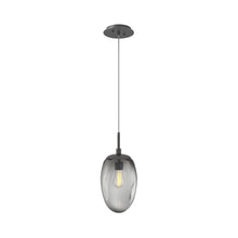 Load image into Gallery viewer, Meteo Pendant Light in Graphite/Smoke (E26 Bulb Base).