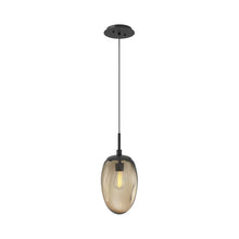 Load image into Gallery viewer, Meteo Pendant Light in Matte Black/Bronze (E26 Bulb Base).