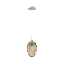 Load image into Gallery viewer, Meteo Pendant Light in Beige Silver/Bronze/Geo Crystal (LED).