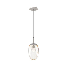 Load image into Gallery viewer, Meteo Pendant Light in Beige Silver/Amber/Zircon Crystal (LED).