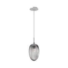 Load image into Gallery viewer, Meteo Pendant Light in Classic Silver/Smoke/Floret Crystal (LED).
