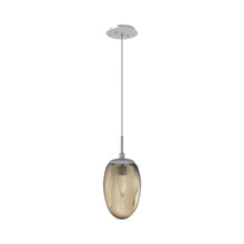 Load image into Gallery viewer, Meteo Pendant Light in Classic Silver/Bronze/Geo Crystal (LED).
